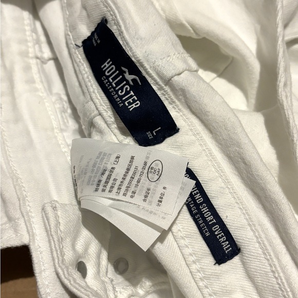 Holister white overall short. Size L. - Picture 6 of 6